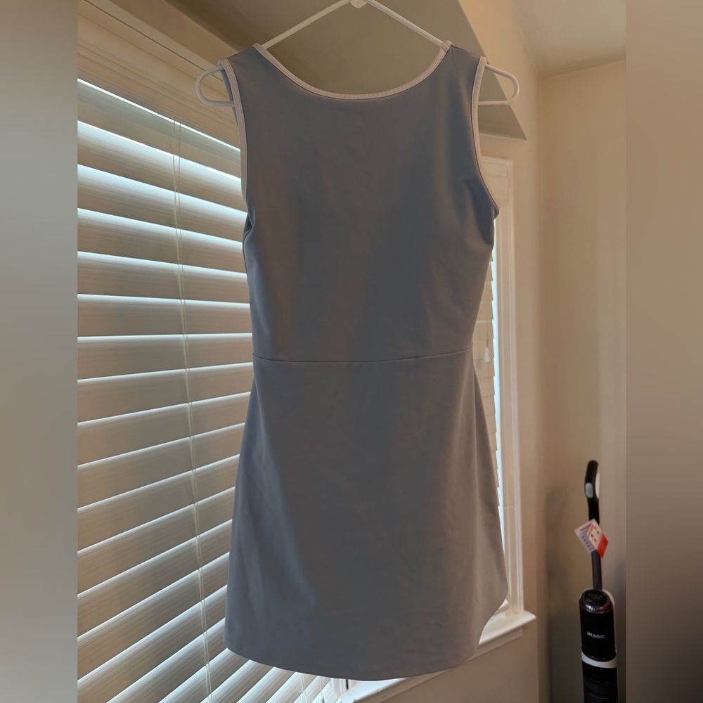 YPB Abercrombie Blue Low Back Athletic Dress with Built in Shorts